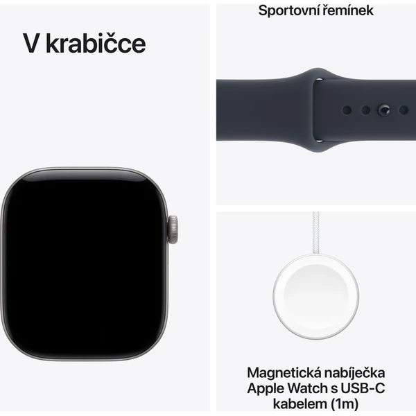Apple Watch Series 12 Cellular (46mm) Vesmírně šedý hliník s námořnicky modrým sportovním řemínkem M - Chytré hodinky - Obrázek 4d65adef97dc4d85a75786ffd06a38e2
