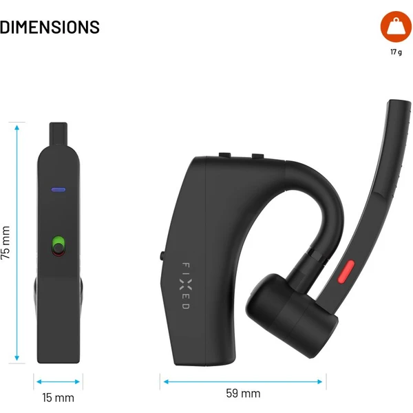 FIXED Talk Pro Bluetooth headset s ENC a otevřenou konstrukcí, černý - Handsfree - Obrázek 4d8f5ae17fa345e19ebc030bc1d1ae9d
