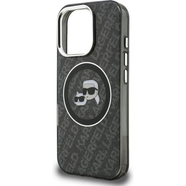 Karl Lagerfeld IML K&CH Heads Repeated Logo MagSafe kryt iPhone 16 Pro černý - Pouzdra - Obrázek 4dca80c44e3141d1a9f2447b772886a0