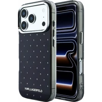 Karl Lagerfeld IML Rhinestones Allover Magsafe kryt iPhone 18 Pro černý - Pouzdra