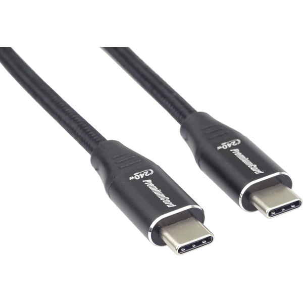 PremiumCord USB-C/USB-C napájecí kabel 240W 1m černý - Kabely a redukce - Obrázek 4e15b6b1af3f461094d39c23c7931270