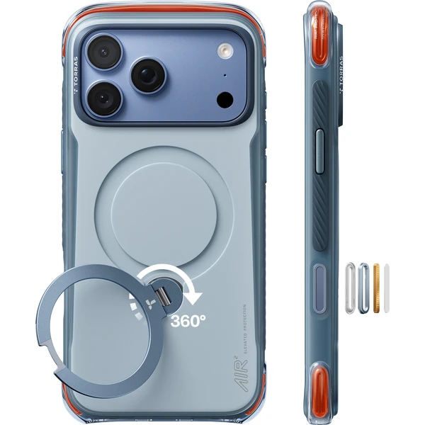 Torras Ostand Q3 Air Pro MagSafe kryt iPhone 18 Pro modrý - Pouzdra - Obrázek 4e2c959a9bdb464dbac5421596fcd4f5