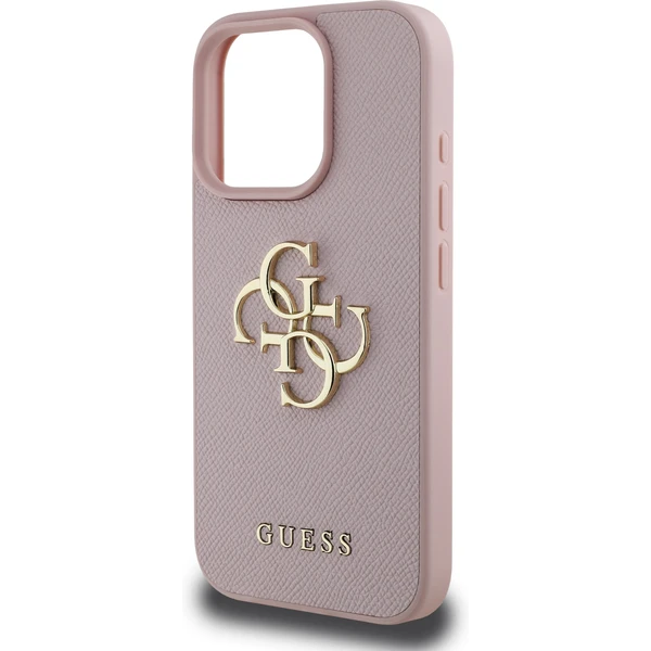 Guess PU Grained 4G Metal Logo kryt iPhone 16 Pro růžový - Pouzdra - Obrázek 4e4ae8fe608446a69b2f884747e2ae0a