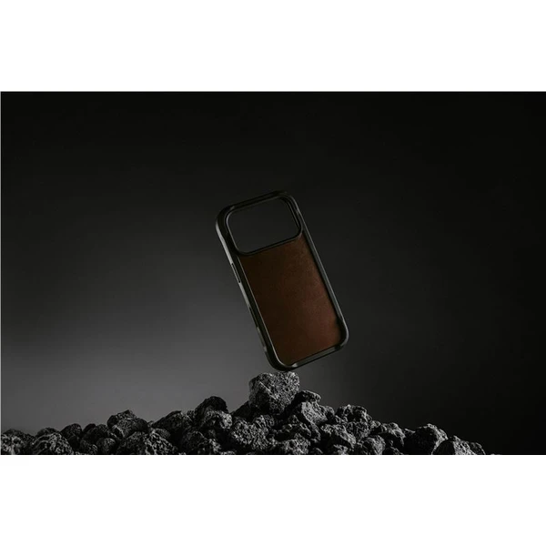 Nomad Rugged Leather Case (Horween) MagSafe kožený kryt iPhone 17 Pro Rustic Brown - Pouzdra - Obrázek 4e4dc119c55f42cbad560370b672f62f