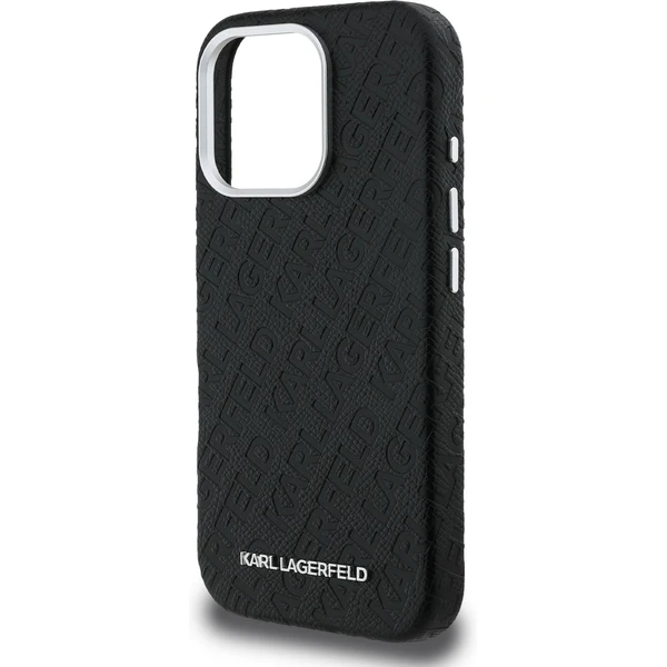 Karl Lagerfeld Grained PU Repeated Logo MagSafe kryt iPhone 16 Pro černý - Pouzdra - Obrázek 4e526fd5f3fe4af49c8190e70632f0d2