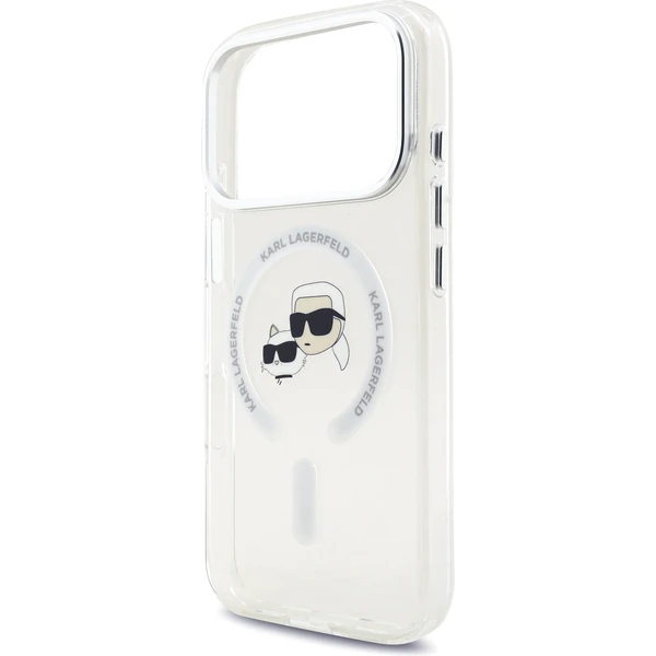 Karl Lagerfeld IML K&CH Heads Metal Frame MagSafe kryt iPhone 17 Pro čirý - Pouzdra - Obrázek 4e5ecb4efbd64ac9bb12c02698637009