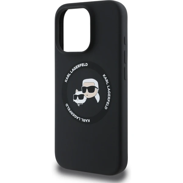 Karl Lagerfeld Liquid Silicone K&CH Heads MagSafe kryt iPhone 16 Pro Max černý - Pouzdra - Obrázek 4e7aea0da1e944c68a22b3b34f2333d8