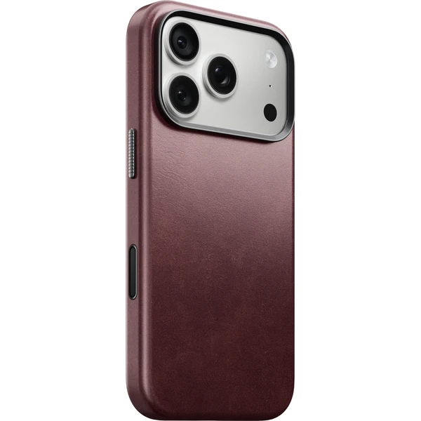 Nomad Traditional Leather (Horween) MagSafe kožený kryt iPhone 17 Pro/18 Pro Burgundy - Pouzdra - Obrázek 4ea1cf6916854e35bebf55ce1cc04bc2