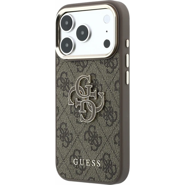 Guess PU 4G Resin Metal Logo kryt iPhone 18 Pro Max hnědý - Pouzdra - Obrázek 4ea23122ccb34427b922f372bbba7442