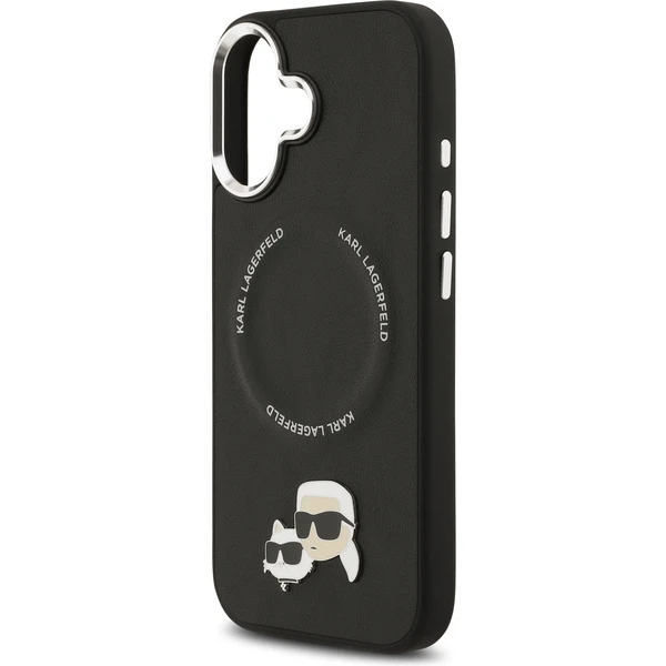 Karl Lagerfeld PU Karl and Choupette Heads Pins MagSafe kryt iPhone 17 černý - Pouzdra - Obrázek 4ece5965a117444a8d2a27facb49e4b5