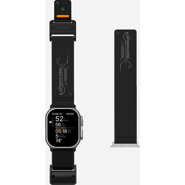 Aulumu A11 Mag Buckle Slim řemínek Apple Watch 49/46/45/44/42mm Black Buckle/Black Strap - Řemínky - Obrázek 4eddad53289145989f111957d1c789fd