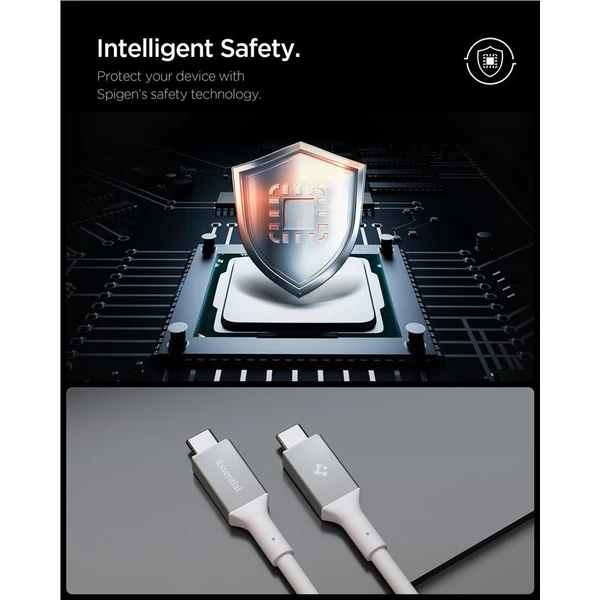 Spigen Essential USB-C/USB-C napájecí kabel 100W 2m bílý - Kabely a redukce - Obrázek 4eddd99e61d24dab910158fc72966a18