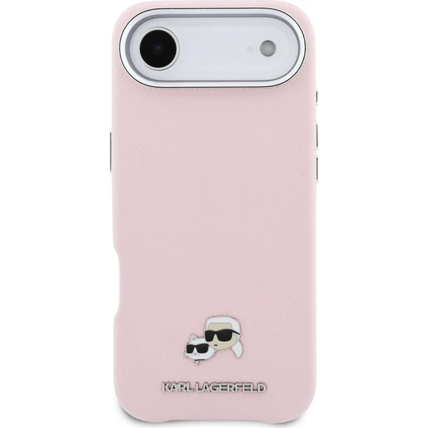 Karl Lagerfeld PU Karl and Choupette Heads Pins MagSafe kryt iPhone Air růžový - Pouzdra - Obrázek 4f3b7adcccac47c0a19a95f51c84a693