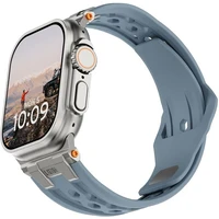 UAG Monarch Strap řemínek Apple Watch 49/46/45/44/42mm modrý/titan - Řemínky