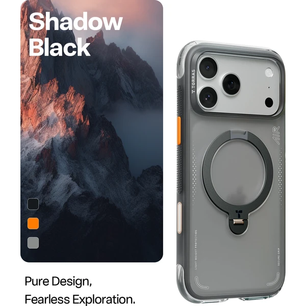 Torras Ostand Q3 Air MagSafe kryt iPhone 17 Pro Max shadow black - Pouzdra - Obrázek 4f8f5319c64d43fd9374808c877fb350