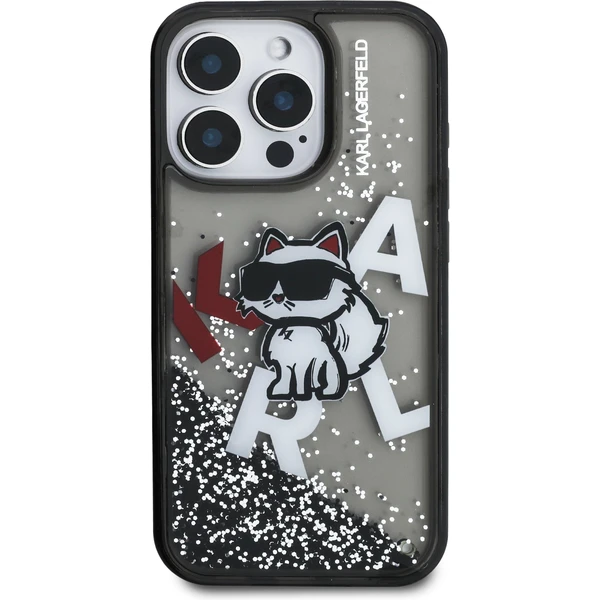 Karl Lagerfeld Liquid Glitter Scattered Choupette kryt iPhone 16 Pro Max černý - Pouzdra - Obrázek 4fad1ecdd4c84b0fa5dd98290baac262