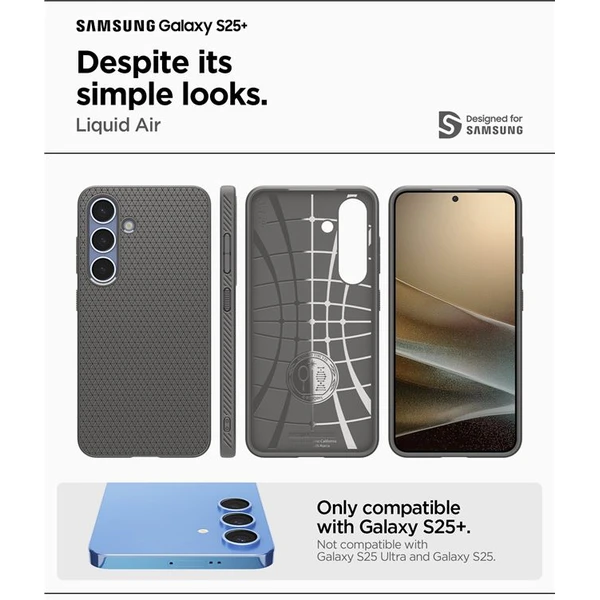 Spigen Liquid Air kryt Samsung Galaxy S25+ šedý - Pouzdra - Obrázek 4fb18c8fa6354c1fa22fb69306bfcd35