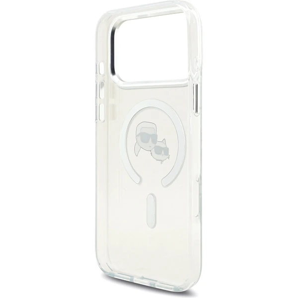 Karl Lagerfeld IML K&CH Heads Metal Frame MagSafe kryt iPhone 17 Pro Max čirý - Pouzdra - Obrázek 4fd98b5c3e2248019cd5c0654de84dbc