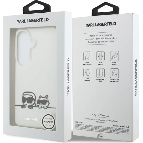 Karl Lagerfeld IML K&CH Peekaboo Logo Magnetic kryt Samsung Galaxy S26+ bílý - Pouzdra - Obrázek 4fe76ef536e54de78927e10f82e81703