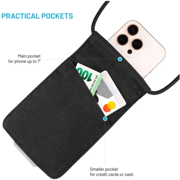 FIXED Camino Sling crossbody pro mobilní telefony do 7", černé - Popruhy a crossbody - Obrázek 4ff8e49b25c34ce1b0c37937787dd827