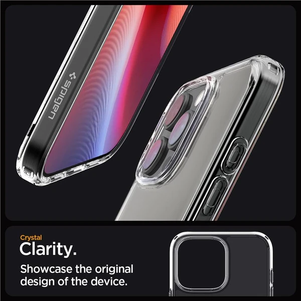 Spigen Crystal Hybrid kryt iPhone 16 Pro crystal clear - Pouzdra - Obrázek 50137edc8454429192d93a482e874bc5