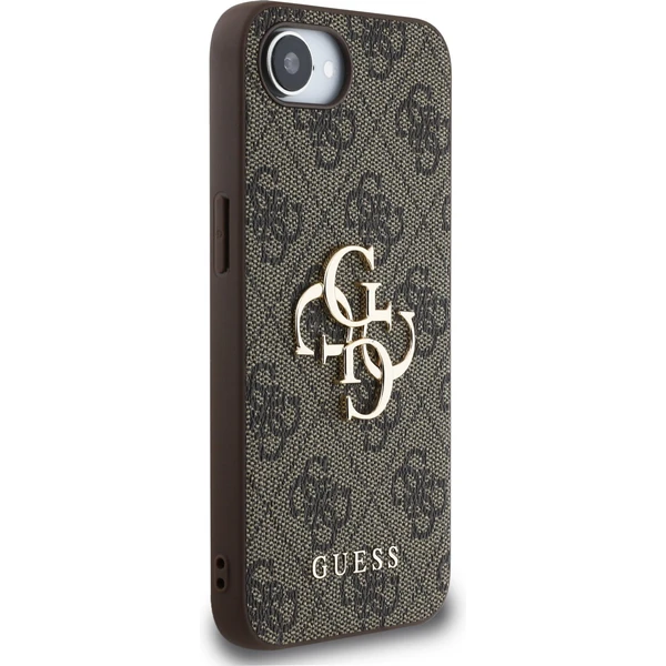 Guess PU 4G Metal Logo kryt iPhone 17e/16e hnědý - Pouzdra - Obrázek 50413fda00444f27aeb761a0ff9ec77c