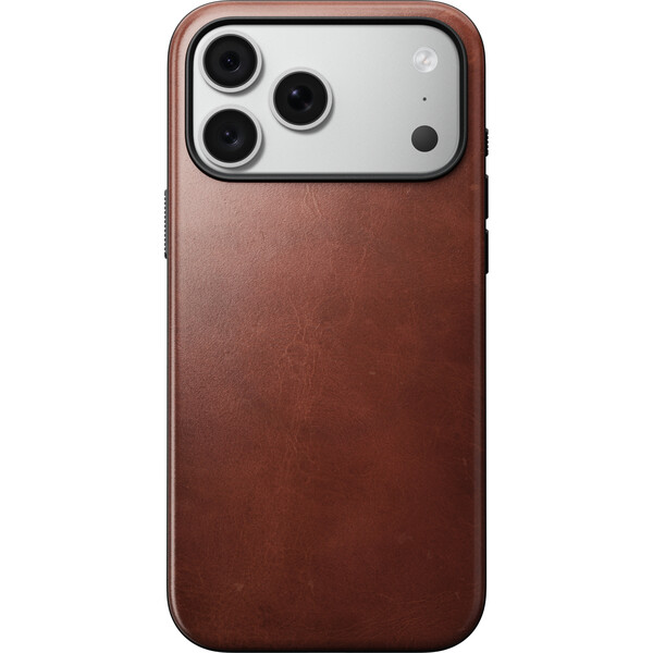 Nomad Modern Leather (Horween) MagSafe kožený kryt iPhone 17 Pro Max/18 Pro Max Olde Dublin - Pouzdra - Obrázek 504d947211f9446b9607fa2fc0400cc1