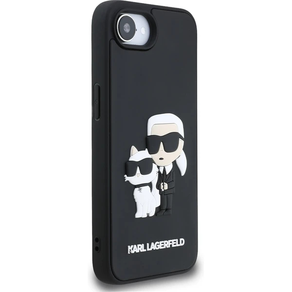 Karl Lagerfeld 3D Rubber Karl and Choupette kryt iPhone 17e/16e černý - Pouzdra - Obrázek 504f20bab7bc4c40b0338844434b84cf