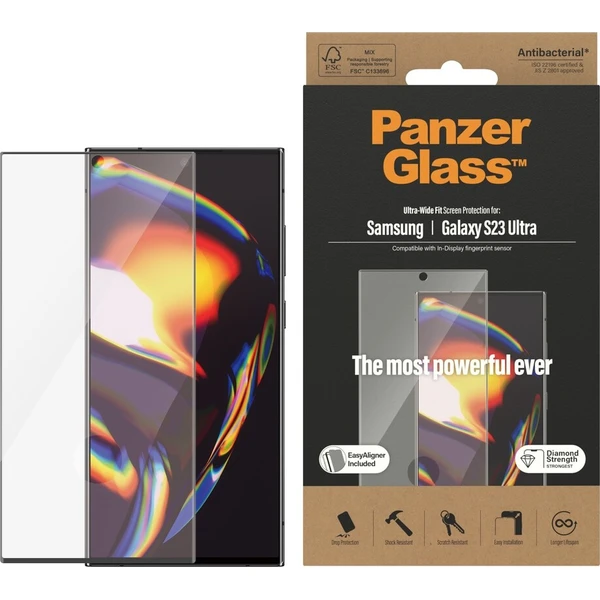 PanzerGlass Premium 3D Samsung Galaxy S23 Ultra (FingerPrint ready) s instalačním rámečkem - Ochranné folie a skla - Obrázek 505c733814924c19b475bd0d2695f6d9