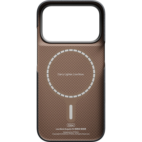 Pitaka Edge Case Argyle MagSafe kryt iPhone 18 Pro Lava Black - Pouzdra - Obrázek 507510d9c33a4c8aade7c7fac1950fd4