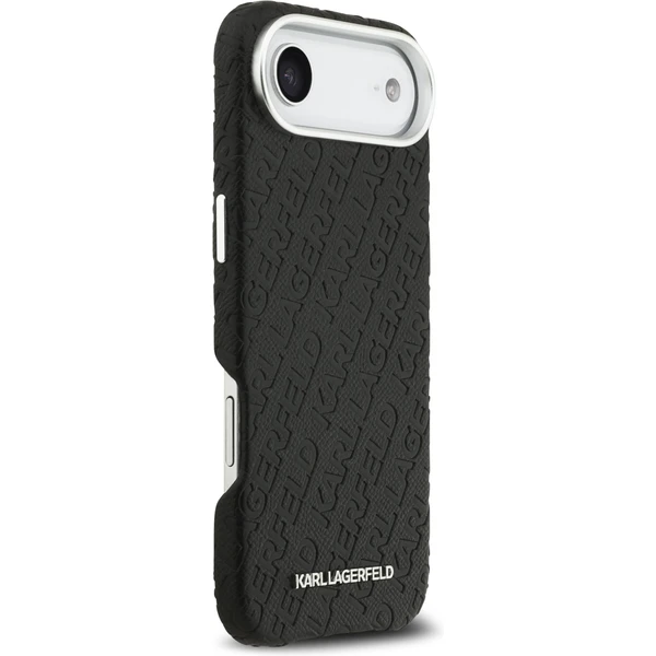 Karl Lagerfeld Grained PU Repeated Logo MagSafe kryt iPhone Air černý - Pouzdra - Obrázek 508016ee73b34db8b4f3fc45183715bb