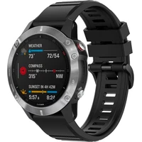 FIXED Silicone Strap řemínek pro Garmin QuickFit (26mm) černý - Řemínky