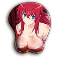 Herní podložka pod myš Highschool DxD – Rias s 3D podpěrkou zápěstí - Podložky
