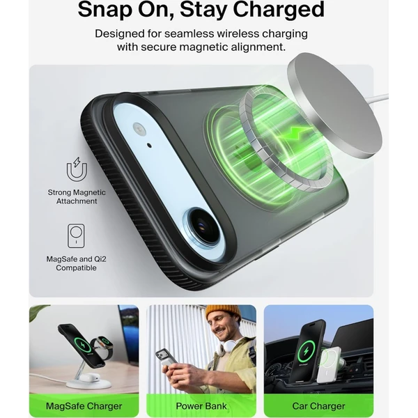 Belkin SheerForce Grip MagSafe kryt iPhone Air černý - Pouzdra - Obrázek 50CN000K01