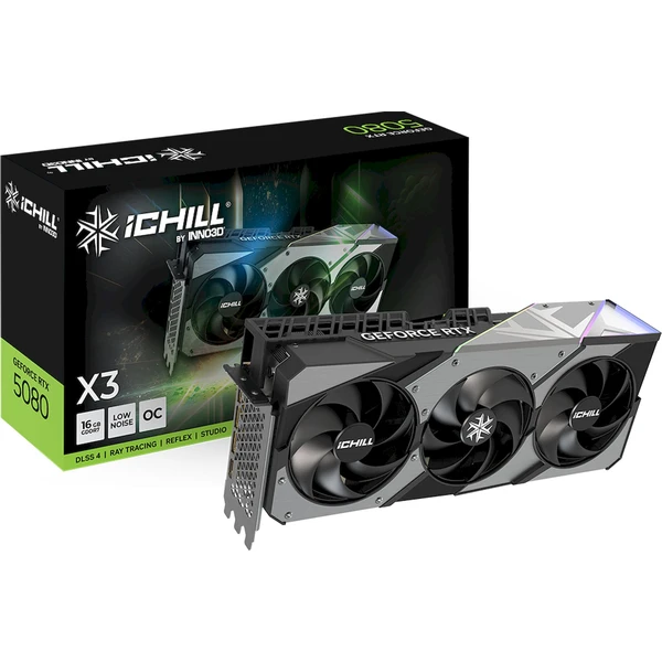 INNO3D NVIDIA GeForce RTX 5080 iChill X3 16GB GDDR7 - Grafické karty - Obrázek 50DR000K01