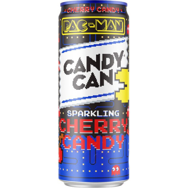 Sycená limonáda CANDY CAN x PAC-MAN - Třešeň 330ml