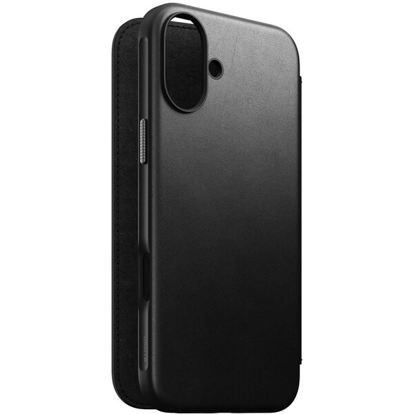 Nomad Modern Leather Folio MagSafe pouzdro iPhone 16 Plus černé
