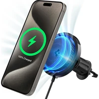 Spigen OneTap Pro 3 Cryomax Airvent Hook MagSafe držák do auta s chlazením, černý - Držáky