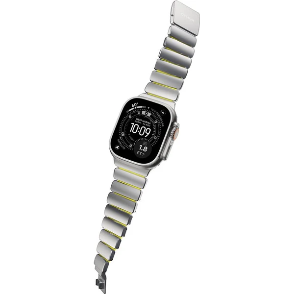 Nomad Stratos Band FKM řemínek Apple Watch 45/46/49mm Natural Titanium/Volt - Řemínky - Obrázek 50cb116173d642b38cc3714e02922475