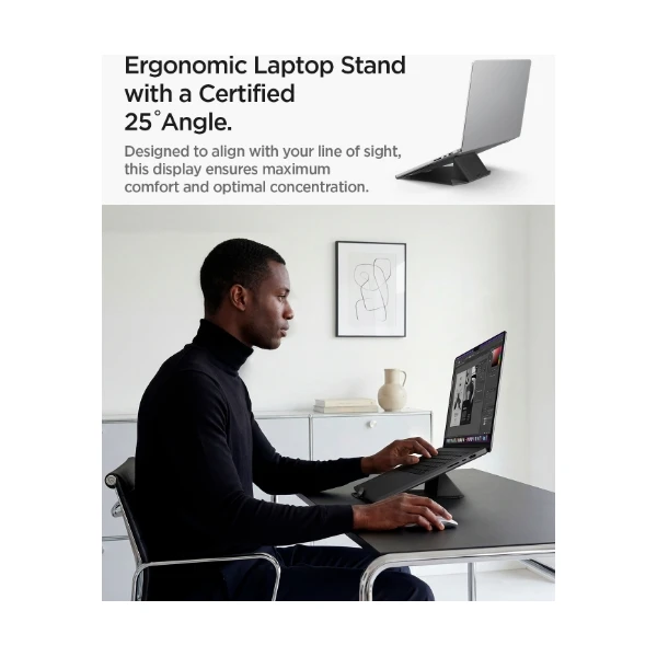 Spigen Slim Fold Laptop Stand & Vertical Dock stojánek černý - Stojánky - Obrázek 50d0e1bec4a24a98ac77e62442df876a