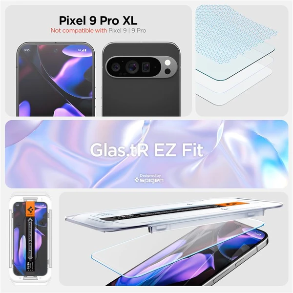 Spigen Glass tR EZ Fit 2 Pack tvrzené sklo Google Pixel 9 Pro XL čiré - Ochranné folie a skla - Obrázek 50d0eb8d0656461fb1205c5f138be5e0