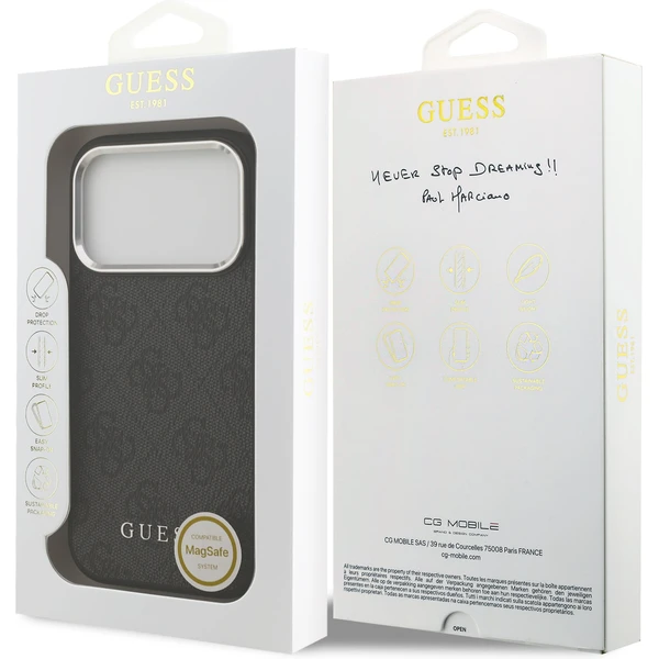 Guess 4G MagSafe kryt iPhone 17 Pro černý - Pouzdra - Obrázek 50d7b5707b5742ae89806b7ad6776091