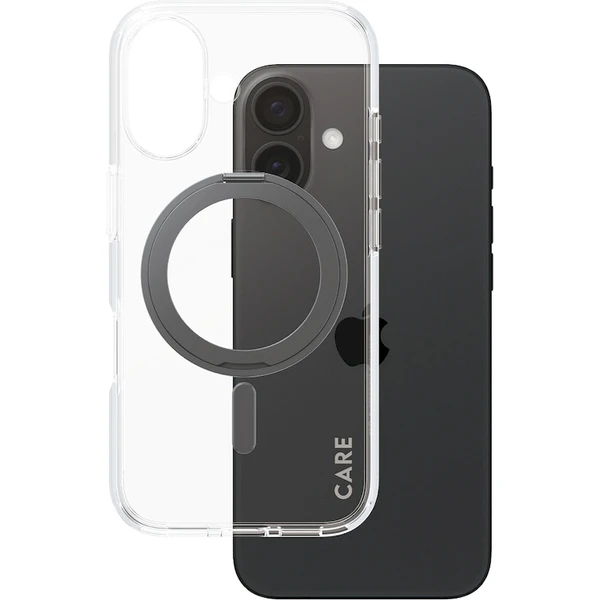 PanzerGlass® CARE kryt Apple iPhone 16 MagSafe KickStand čirý/černý - Pouzdra - Obrázek 5108000P01