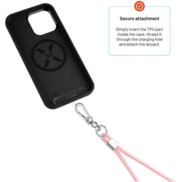 FIXED NeckUni univerzální šňůrka pro telefony se zadním krytem růžová - Poutka - Obrázek 5118d5cf63174f85804ee7887e0f8421