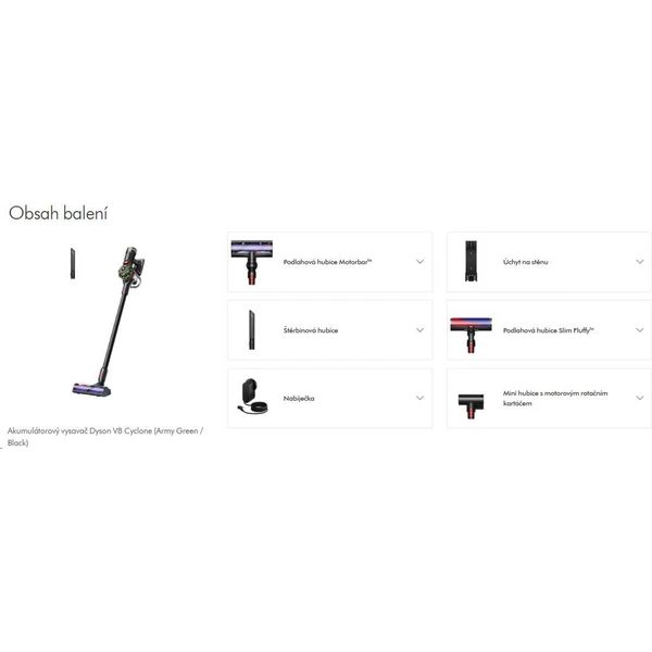 Dyson V8 Cyclone 2026 tyčový vysavač - Tyčové vysavače - Obrázek 512f40770a5041dcab5e837ce1784622