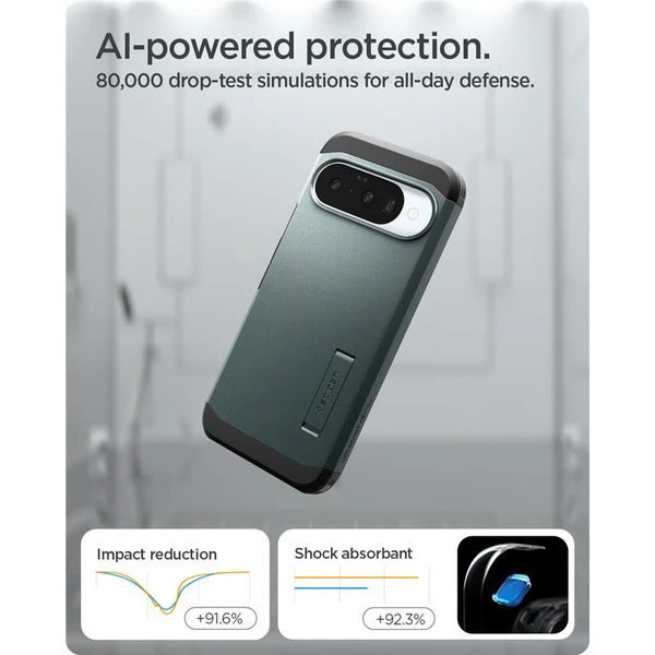 Spigen Tough Armor MagSafe kryt Google Pixel 10/10 Pro zelený - Pouzdra - Obrázek 513357c2f84146bface140ba23e7dbb9