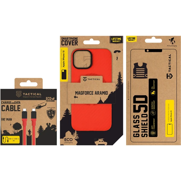 Tactical Red Limited Edition Combo pro Apple iPhone 15 červené - Pouzdra - Obrázek 51933ab9fa9e4b65a7a97d1e5fb70037