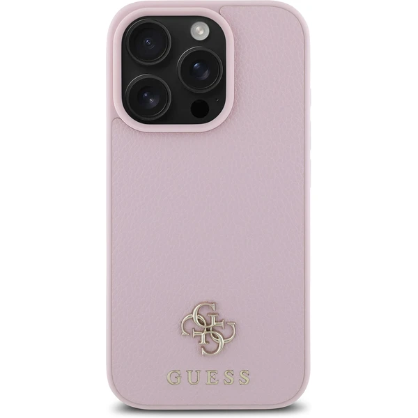 Guess PU Grained 4G Small Metal Logo MagSafe kryt iPhone 16 Pro Max růžový - Pouzdra - Obrázek 5193edd217884c528d61ecd70d86f709