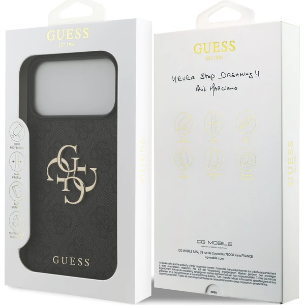 Guess PU 4G Metal Logo kryt iPhone 18 Pro Max šedý - Pouzdra - Obrázek 51951b180c8f4cbeb8d6763a8bb8c48e