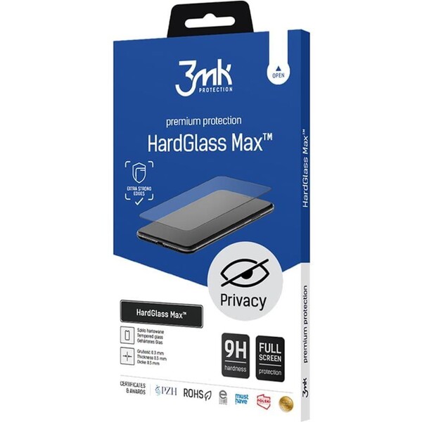 3mk HardGlass Max Privacy tvrzené sklo Apple iPhone 6 bílé